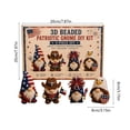 thumbnail image 3 of Gumesh Beaded Gnome Craft Kit,Handmade Bead Art Set for Kids,Teens & Adults,Beginner-Friendly Craft Activity, 3 of 7