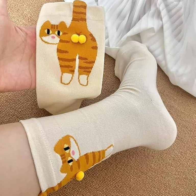 Chaussettes Mignonnes Avec Balles, Boules De Chat, Chaussettes