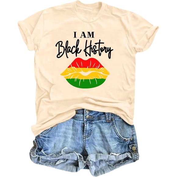 Camiseta CDVOP I'm Black History Month para mujeres afroafricanas