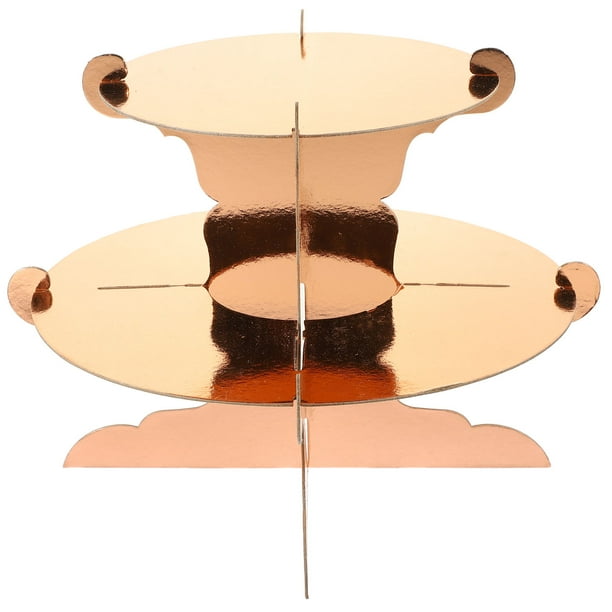 unbranded 2Ud Soporte Para Pasteles De En Color Oro Rosa Con Y Multifuncional Para Postres