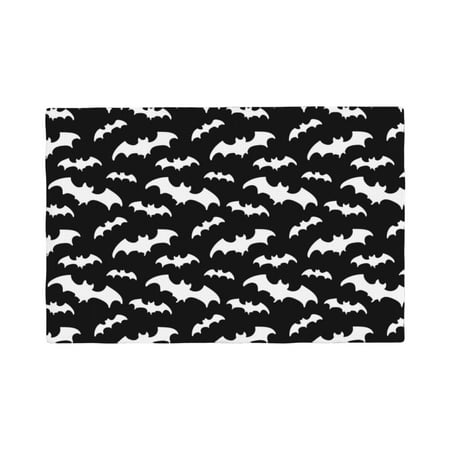 

Placemats Set of 4 / 6 cool Black white bats Placemats for Dining Table Indoor/Outdoors Heat Resistant Washable Placemats 18 x 12