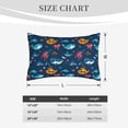 thumbnail image 4 of Susaid Ocean Floor Animals Print Pillowcases Multiple Size, Pillow Cover Super Soft Envelope Closure Standard Pillow Case-14"x20", 4 of 6