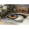 thumbnail image 4 of Eye Graffiti Rugs, Colorful Rug, Hello Rug, Abstract Eye Rug, Graffiti Rugs, Accent Rug, 3D Printeds Rug, Large Rug, Step Rug,Front Door Rug, 3.3'x6.5' - 100x200 cm, 4 of 5