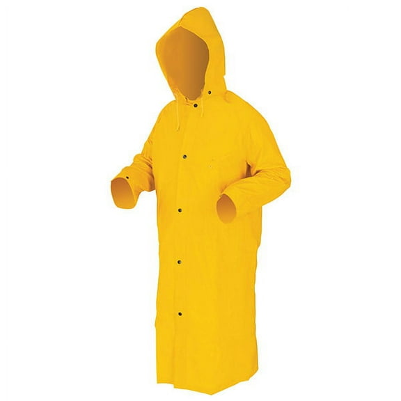 MCR Safety® Classic Plus 2-Piece Raincoats, 49", 3X-Large, Yellow, 1/Each