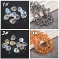 thumbnail image 5 of U8MO 20pcs 8mm Shiny Colorful Teardrop Faceted Crystal Glass Pendants Beads Lot-3# Clear AB, 5 of 8