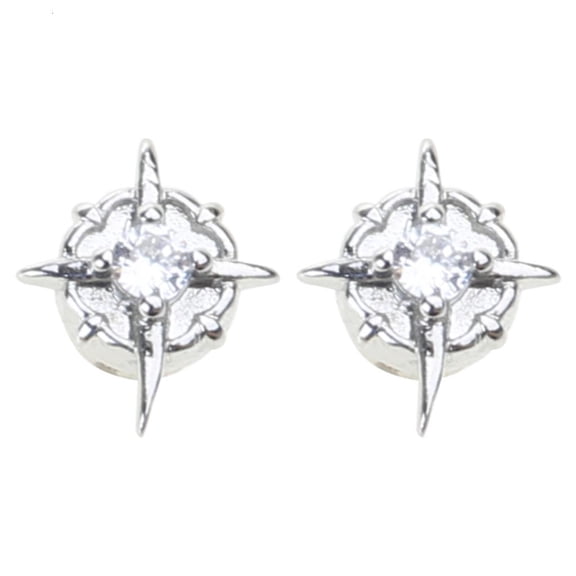 YongCo Polaris Star Magnetic Stud Earrings Non-piercing Ear Clip Fake Cheater Ear Gauge Punk Jewelry for Boyfriend Lover