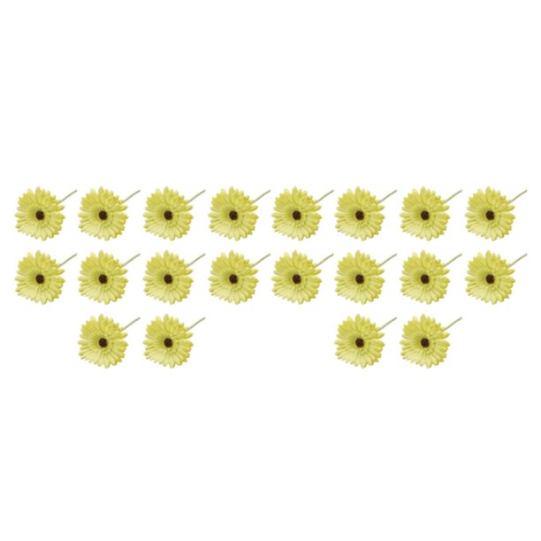 Ramo de flores artificiales Inteprter 10 Uds. Gerbera para decoración hogar 2Conjunto Verde