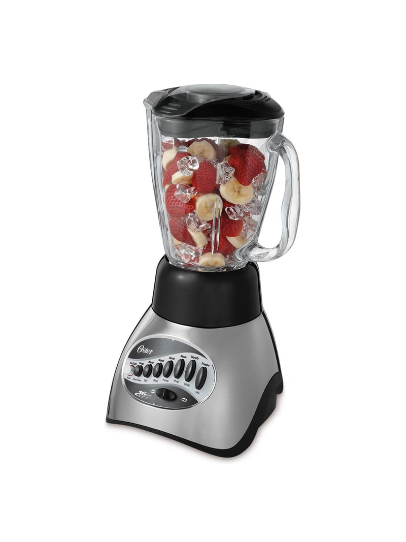 Oster Precise Blend 200 16-Speed Kitchen Blender, 6-Cup Glass Jar