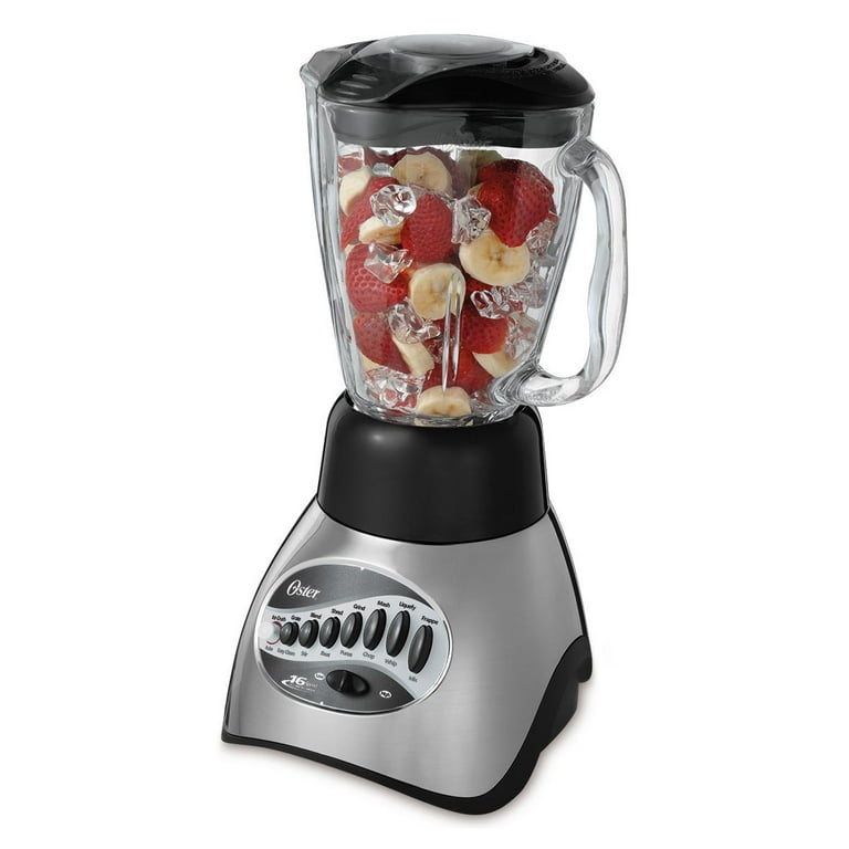 Oster 6 Cup 16-Speed Blender + 3 Cup Food Processor 