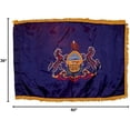 thumbnail image 4 of Indoor Pennsylvania State Flag Kit - 7ft Pole - Spear Metal, 4 of 4
