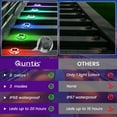 thumbnail image 3 of Quntis Solar Deck Lights 12 Pack , 11 Lighting Modes Solar Dock  Lights, IP68 Waterproof Solar Step Lights for Garden Pathway Driveway Step Dock Ground, 3 of 12