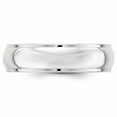 thumbnail image 2 of Primal Gold 10 Karat White Gold 6mm Half Round with Edge Band Size 6, 2 of 6