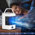 thumbnail image 3 of Mini enfriador de aire, aire acondicionado portátil, humidificación Personal, ventilador enfriador de aire evaporativo para dormitorio, escritorio de oficina, 3 of 10