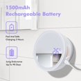 thumbnail image 2 of jabón de manos espumoso de montaje en pared Batería recargable sin contacto con espejo de vidrio amplificado inteligente eléctrico Luz LED y 1500 mAh para encimera de baño Hotel Restaurante ShuxiuWang 1327537013914, 2 of 5