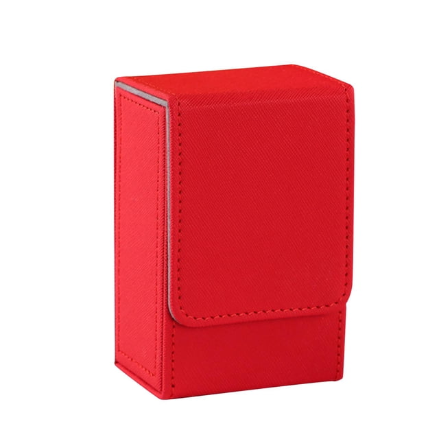 BELOVING Boîte de Rangement pour Cartes à Collectionner, Porte-Cartes Robuste pour Cartes de Collection Rouge