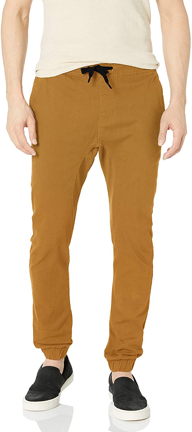 stretch twill jogger pants