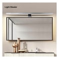 thumbnail image 4 of Lámparas de baño, IP44, resistentes al agua, fáciles de instalar, luces LED cromadas para tocador con cable de conexión de 30 cm, iluminación de pared de baño regulable de metal de alta calidad para, 4 of 5