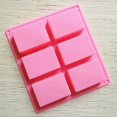 thumbnail image 3 of 6 Cavity Silicone Non-stick Cake Mold Chocolate Dessert Bakeware Diy Baking Tool, 3 of 5