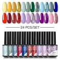 thumbnail image 1 of ROSALIND Gel Esmalte de Uñas Set 24 UNIDS Invierno Semi Permanente Gel Barniz Híbrido Necesita Base Top Coat Nails Art Kit de Esmalte de Uñas Tan Jianjun unisex, 1 of 2