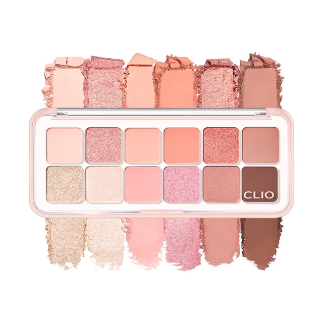 Paleta de sombras CLIO Pro Air de 12 tonos mate y brillantes