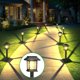 thumbnail image 3 of Solar Outdoor Lights, 12 Pack Solar Pathway Lights Waterproof, Landscape Lighting for Path Walkway Lawn Garden Yard Outside Décor, Black, 3 of 4