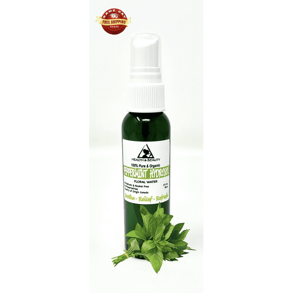 Peppermint Hydrosol Organic Floral Water Pure Natural 2 oz