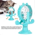thumbnail image 2 of Interactive Cat Food Treats Dispenser Toy, Pet Slow Feeder Feed Training Toy Cat Windmill Toy Dog Food Dispenser (Blue), 2 of 5