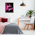 thumbnail image 3 of Stupell Industries Pink Neon Who Says Typography Painting Gray Floater Framed Art Print Wall Art, 25 x 31, 3 of 10