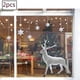 thumbnail image 1 of Etiqueta de Navidad Decoración de la ventana Blanco Gran alce Etiqueta de la ventana Copo de nieve Ventana Mural PVC Extraíble Etiqueta electrostática Pegatinas de Navidad Fason LL-1566, 1 of 6