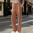 thumbnail image 2 of Lmueinov Wide Leg Pants for Women High Waist Hollow Out Striped Tape Loose Trousers with Pocket Women Trendy 2026 Business Casual Outfits, 2 of 7