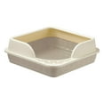 thumbnail image 2 of Milaget Heighten Semi-Enclosed Litter Box, Deep Toilet, Splashproof, Removable Pedal Bed Gray, 2 of 9