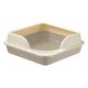 thumbnail image 2 of Caja de Arena para Gatos Semicerrada Fernando Antiadherente Fácil de Limpiar Bandeja de Arena Portátil Gris, 2 of 8