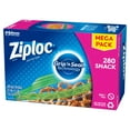 Ziploc® Brand Storage Snack Bags, Snack Sized Bags, 280 Count