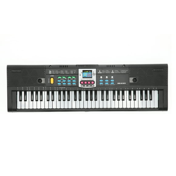 Teclado de piano para niños, teclado eléctrico funció de enseñanza de piano mini piano para niños 61 clave 16 tonos dos modos con micrófono para principian para ni color
