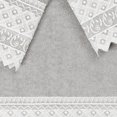 thumbnail image 2 of Linum Home Textiles Traditional/Contemporary 3 Piece Turkish Cotton Aiden White Lace Embellished Bath Towel Set, Light Gray, 2 of 3