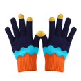 thumbnail image 2 of Dyfzdhu Women Men Touch Screen Gloves Warm Stretch Knitted Gloves Winter Outdoor Riding Mittens Navy, 2 of 7