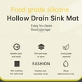 thumbnail image 3 of YanYan Sink Mat, Non-Slip Silicone Protector, Heat Resistant Dish Drying Mat, Kitchen Accessories for Double Bowl Sinks, Safe Dish Handling, Easy Cleaning Solution, 500F Heat Tolerance, 3 of 7