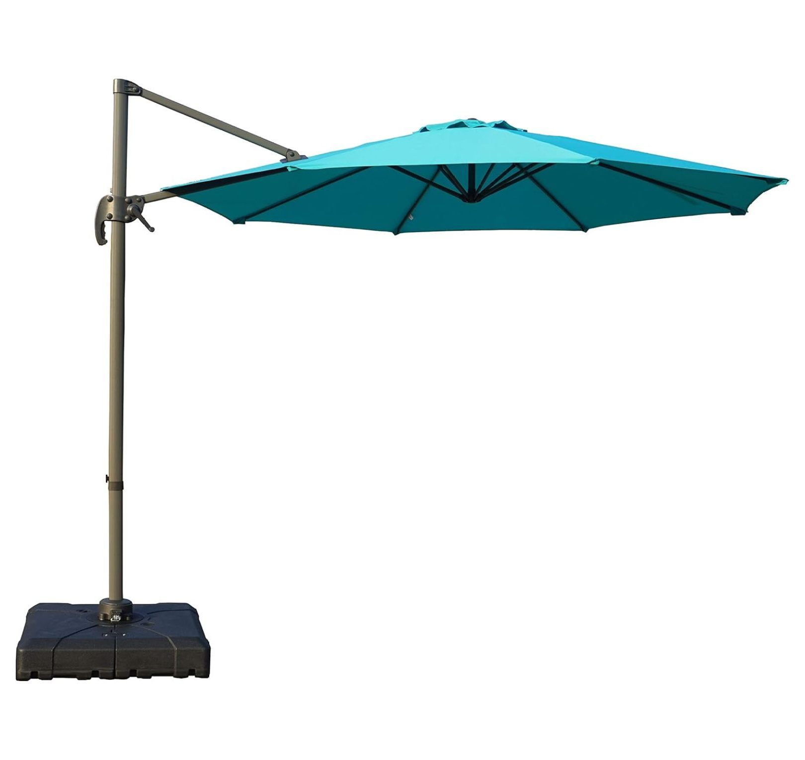 Heavy Duty Patio Umbrella Stand Outdoor Base - Windproof, Weighted for Cantilever, Pool, Backyard, and Beach Umbrellas Base (Square 32”x32“)