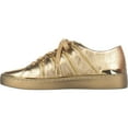 thumbnail image 3 of Womens Michael Kors Chelsie Lace Up Glitter Sneakers, Gold, 9.5 US / 40.5 EU, Gold, 3 of 6