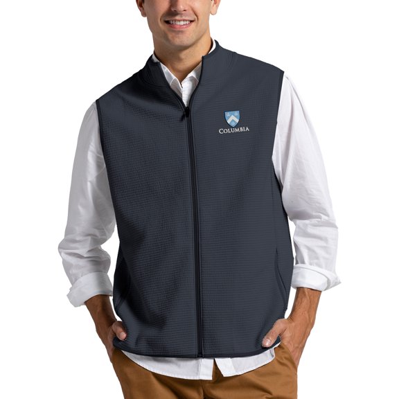 Men's League Collegiate Wear Navy Columbia University Summit Full-Zip Vest