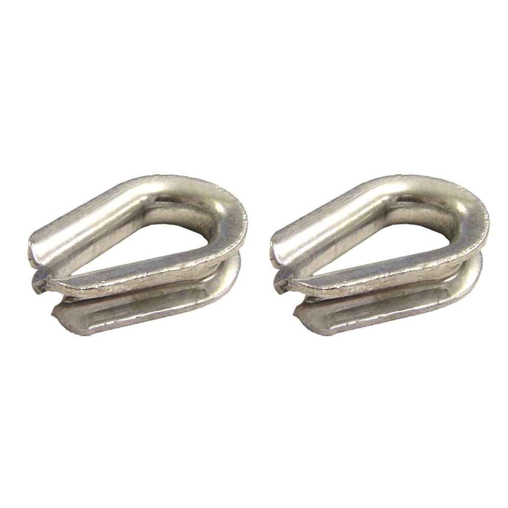 Heavy Duty Galvanized Wire Rope Thimbles 1-3/4 Each - 2 Pack Heavy Duty Galvanized Wire Rope Thimbles 1-3/4 Each - 2 Pack