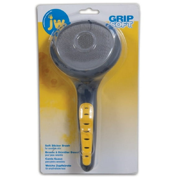 JW Gripsoft Slicker Gentle Pet Brush, Soft Pin