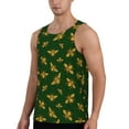 thumbnail image 2 of Hirioo Hohey Bee for Men's Workout Tank Top Sleeveless Shirts Quick Dry for Men-Medium, 2 of 7