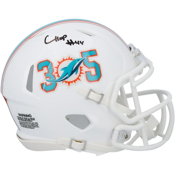 Chop Robinson Miami Dolphins Autographed 305 Speed Mini Helmet - Fanatics Authentic Certified