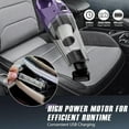 thumbnail image 5 of Handheld Vacuum Cordless - Car Vacuum Portable & Small Vacuum Cleaner with 6KPa Suction, USB Vacuum Cordless Rechargeable, HEPA Filter, LED Light for Pet Hair, Home, Car, Office, 5 of 8