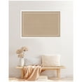 thumbnail image 2 of Kate and Laurel Framed Fabric Pinboard 38 x 26, White Scalloped Edge Printed Linen Decorative Bulletin Board for Use as a Vision Board or Wall Organization, Bethany White Frame, 2 of 8