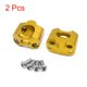 thumbnail image 2 of 2Pcs Adaptador Abrazadera Vertical del Manillar Unique Bargains para Moto Tono Oro Universal 28mm, 2 of 2