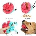 thumbnail image 4 of Juguete para perros azul y rojo con ventosa, juguetes masticables para perros, pelota de juguete multifuncional para la salud molar de mascotas, eficaz para la limpieza dental y duradera., 4 of 5