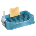 thumbnail image 5 of Dog Toilet, Pet Pee Toilet, Puppy Training Potty Tray, Pet Litter Pan Potty Pan, Easy to Clean Supplies Indoor Dog Potty Tray Blue, 5 of 10