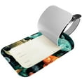 thumbnail image 2 of Square 2Pack PU Leather Fish Cruise Luggage Tag with Privacy Cover and Name ID Tag for Travel Handbags Backpacks Luggage Tags, 2 of 6